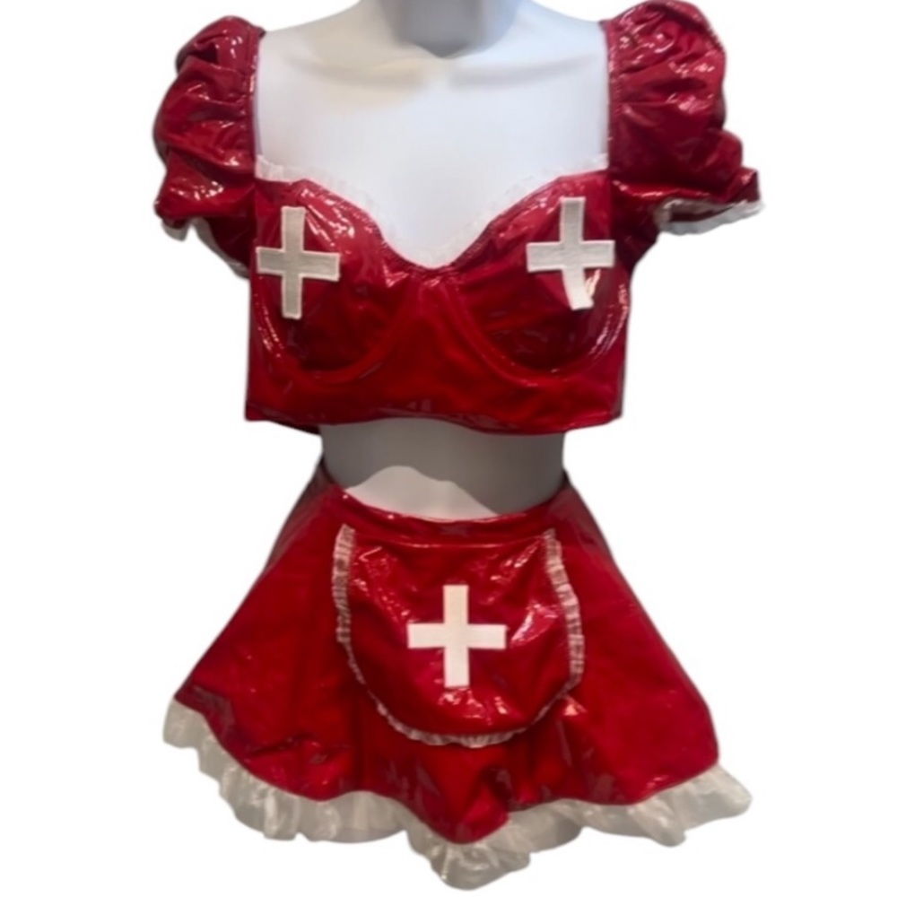 Trickz N’ Treatz First Aid Babe Nurse Adult Costume Halloween Size Large New